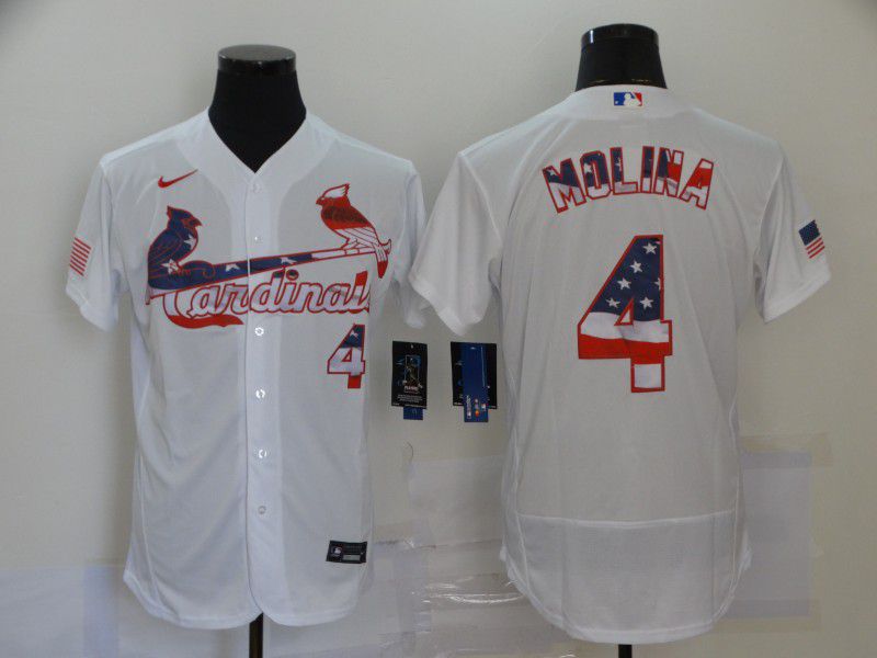 Men St.Louis Cardinals #4 Molina White 2020 Elite MLB Jerseys->st.louis cardinals->MLB Jersey